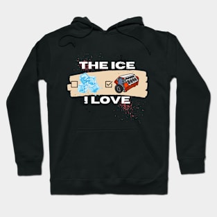 The ICE I Love CarLover Design Hoodie